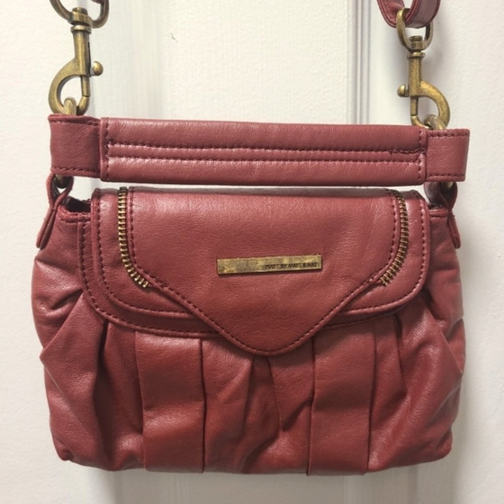 Matt and Nat crossbody, raspberry red